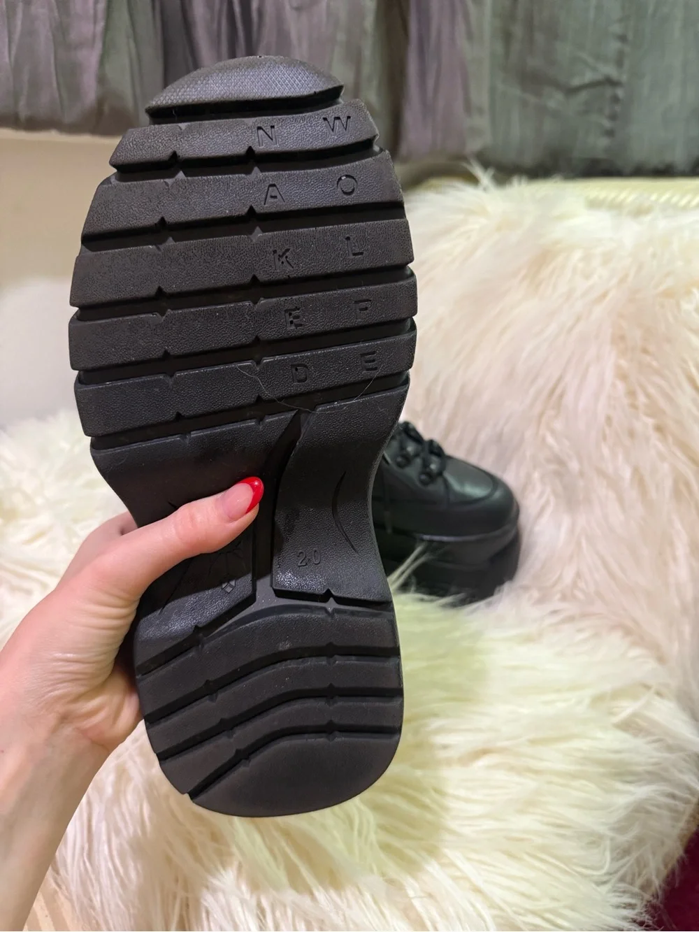 Naked Wolfe Black Platform Sneakers Like new